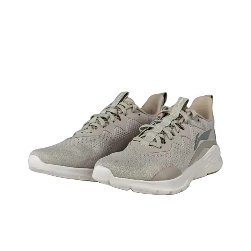 LiNing Anti-Slip Wear-Resistant Low-Top Casual Running Shoes Unisex Gray-3
