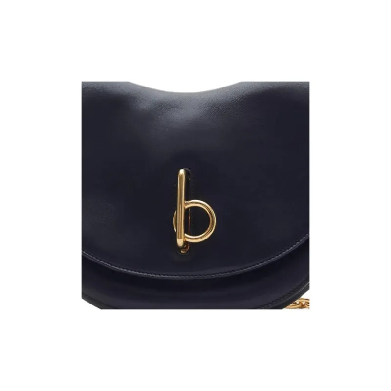 Burberry Cow Leather Crossbody Bag Shoulder Bag Women's Indigo-3