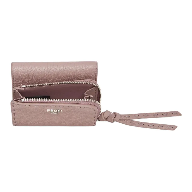FENDI Peekaboo Calfskin Wallet Women's Pink-2