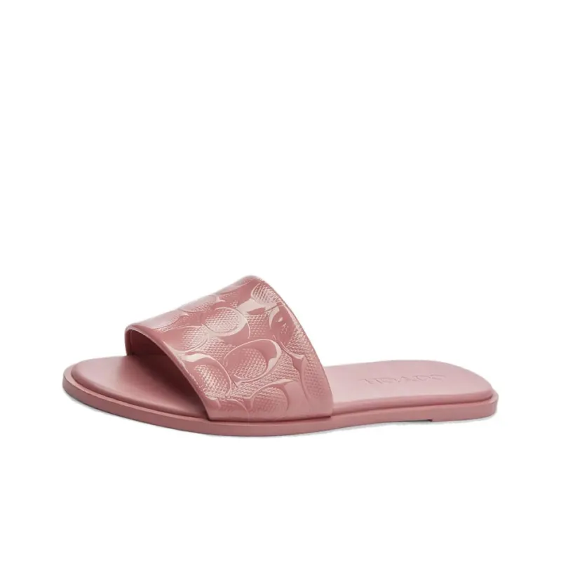 COACH Slide Slippers Women's Pink-0