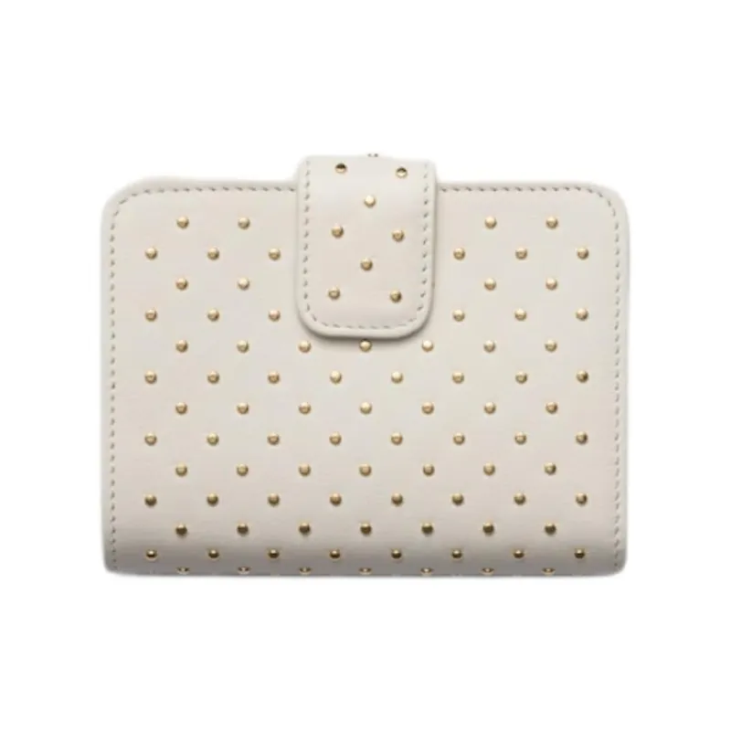 PRADA Leather Wallet Women's White-2