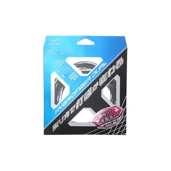 Mizuno Tennis Racket Strings Nylon Monofilament, Silicone Coating, Polyurethane Court Unisex Black
