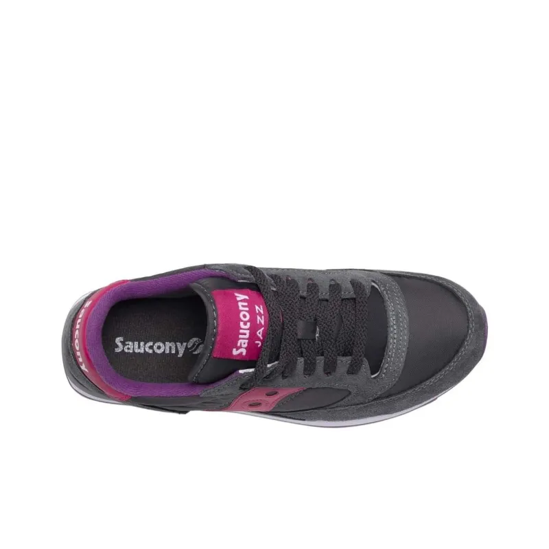 Saucony Jazz Original Wear resistant And Lightweight Low Top Casual Running Shoes Women's Gray-2