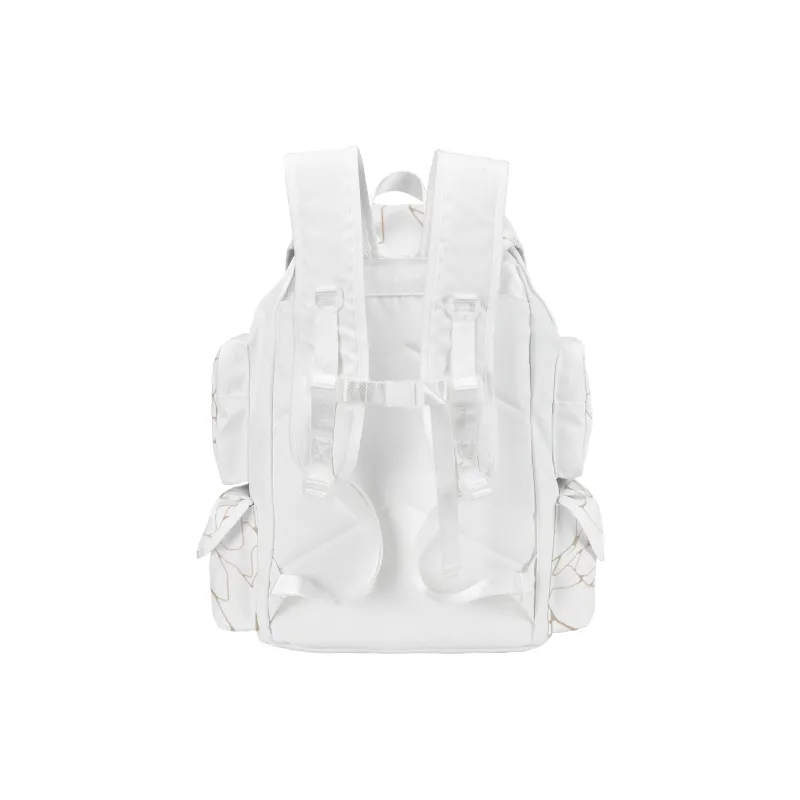 COEXISTENCE Polyester Commute Travel Versatile Backpacks Large Size Unisex White-14