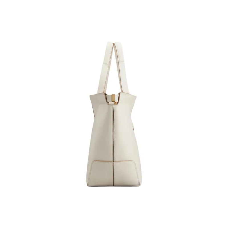 TOD'S Logo Debossed Medium Tote Bag-2