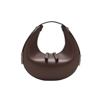 OSOI TONI MINI Leather Hobo Bag Handbag Mini Women's Chocolate Brown