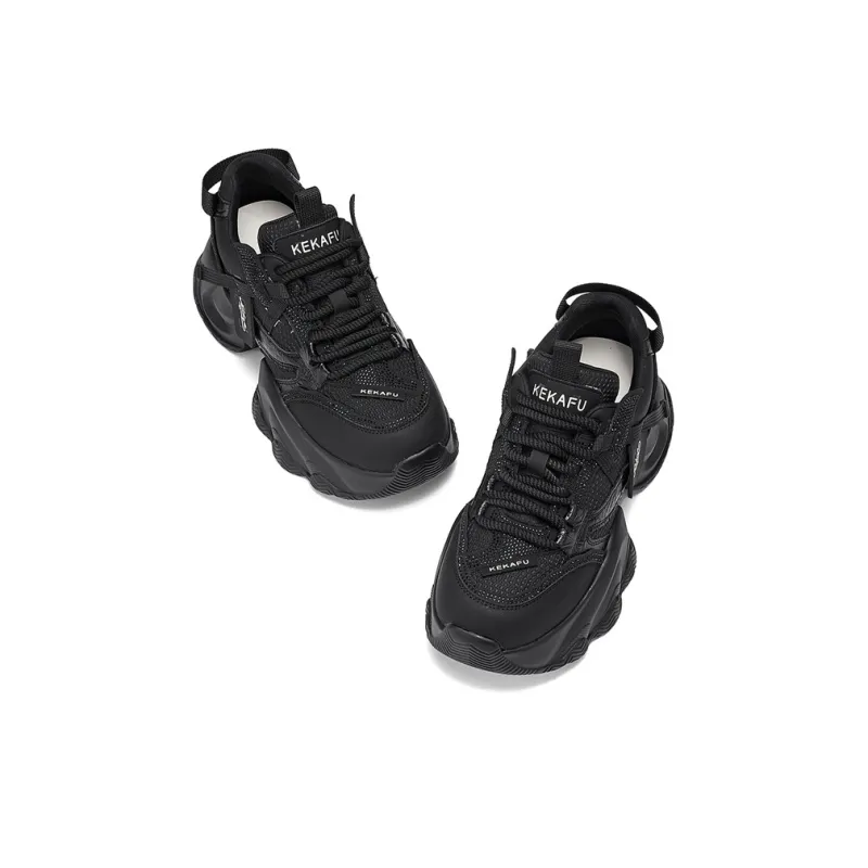 KEKAFU Anti-Slip And Wear-Resistant Height Increasing Low-Top Chunky Sneakers Women's-2