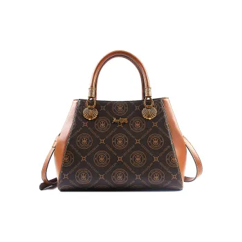 OKEKE Leather Crossbody Bags Handbags Unisex Light Brown