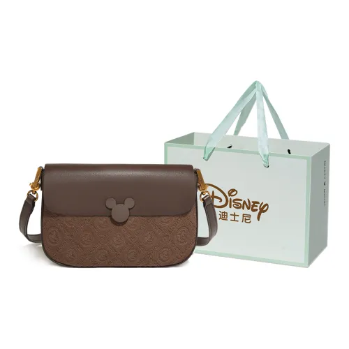 Disney Mickey Series PU Fabric Shoulder Bag Crossbody Bag Women's Coffee