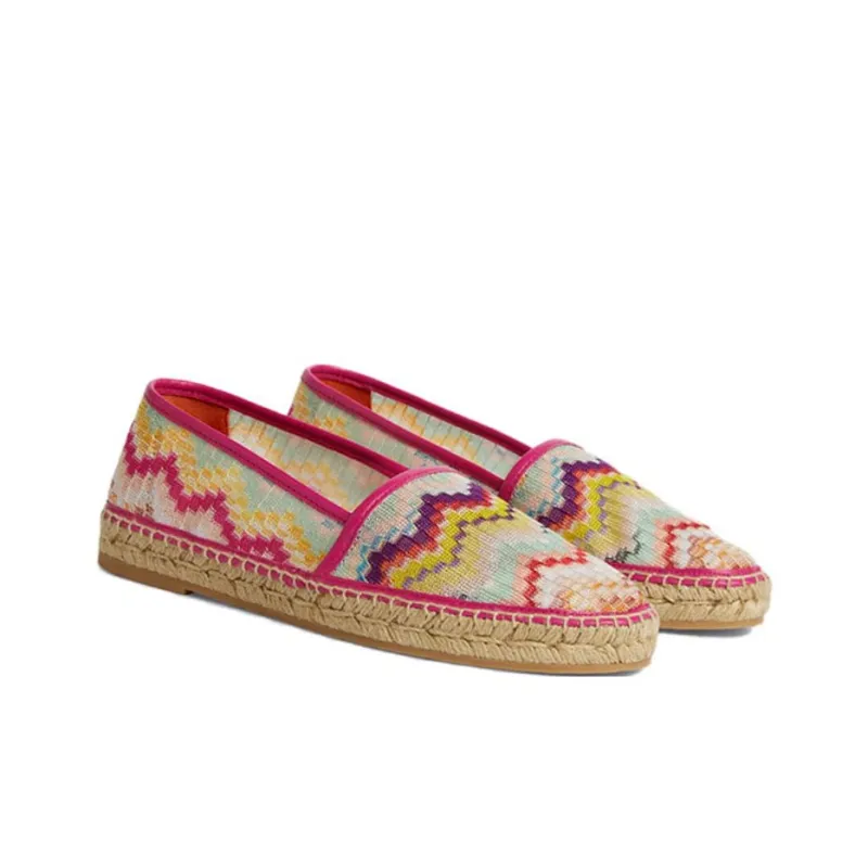 MISSONI Zigzag woven Flat Espadrilles-3