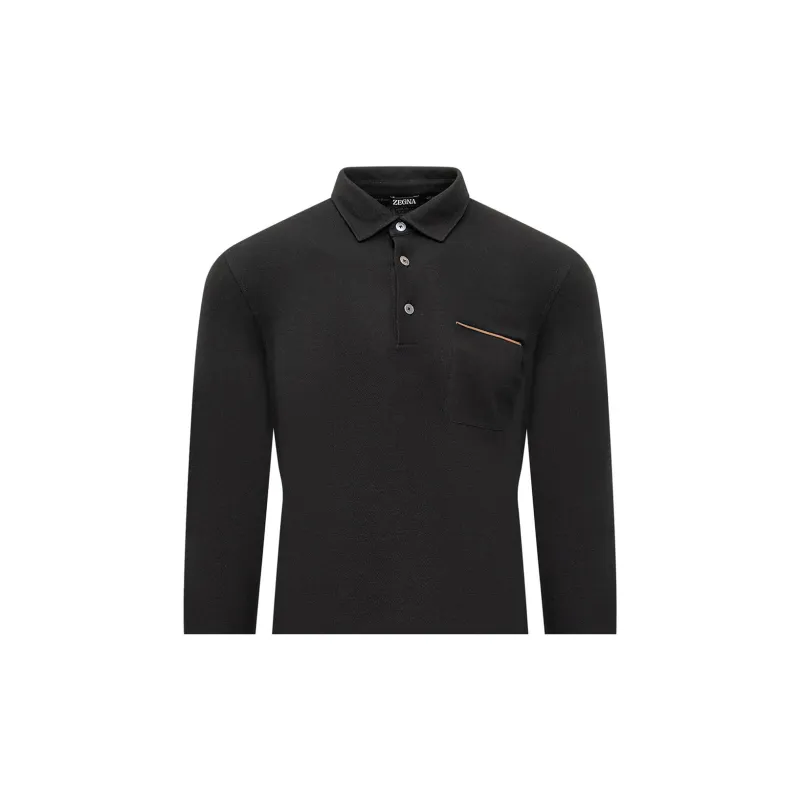 Ermenegildo Zegna Long Sleeved Polo Shirt-5