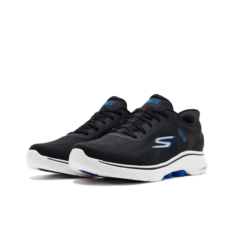 Skechers GO WALK 7 Wear-Resistant Low-Top Running Shoes Men's Black-2
