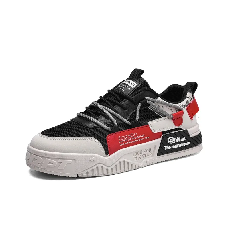 AD Cushioned Wear-Resistant Height Increasing Low-Top Skateboard Shoes Men's-1