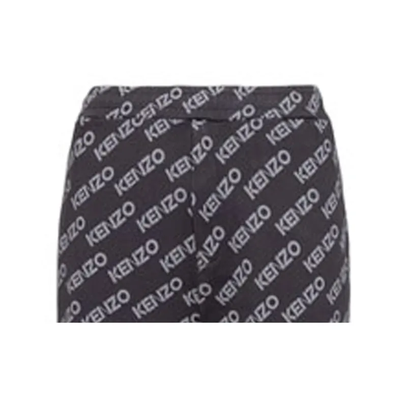 KENZO Logo Printed Tapered Track Pants-4