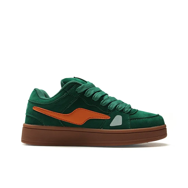 STUR YSN Wear resistant And Lightweight Low Top Skateboard Shoes Women's Green-2