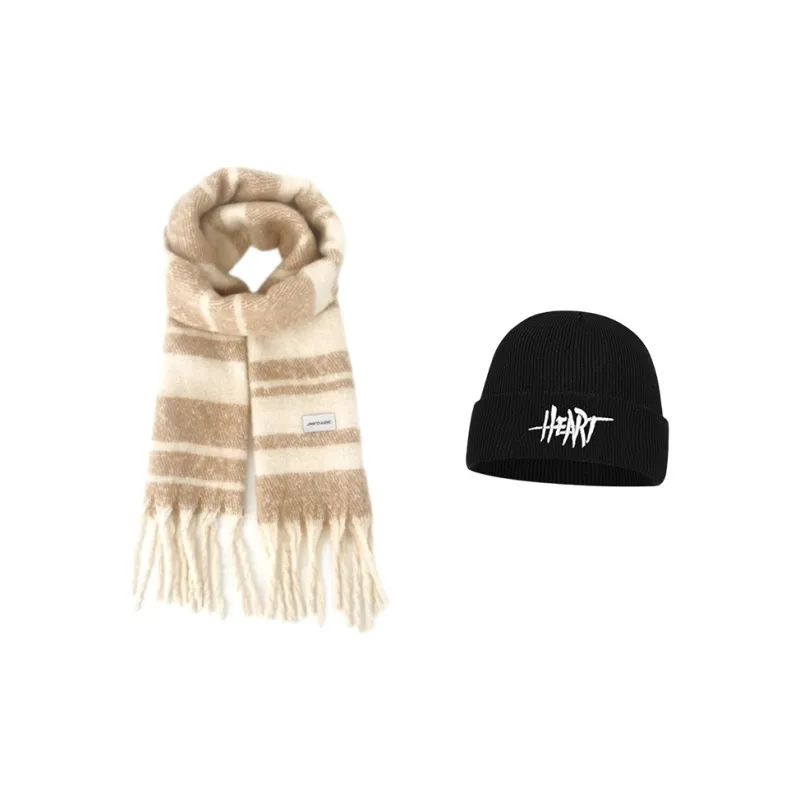 JEANSWEST Polyester Knit Scarves Unisex-19