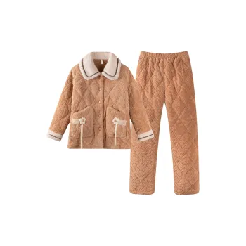 XIAFENYAN Pajama Set Women's Toffee