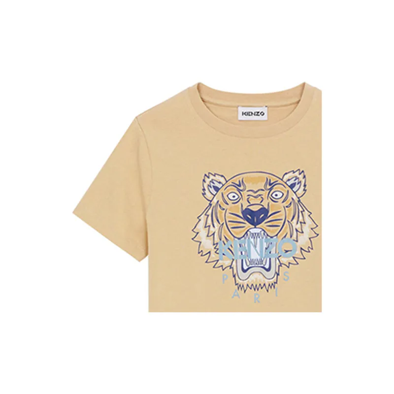 KENZO T-Shirts Women's Beige Yellow-3