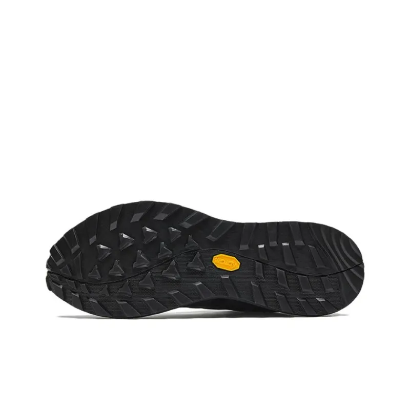 Anta Walker Cushioned Slip-Resistant Abrasion-Resistant Low-Top Trekking Shoes Men's Basic Black-4