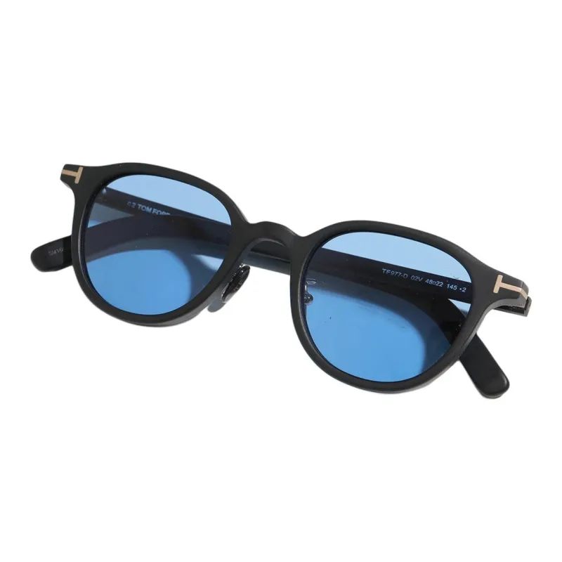 TOM FORD Acetate Square Sunglasses Women's Black-1