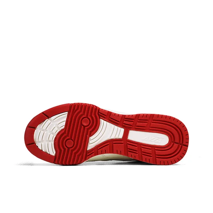 AVIA 855L Series Cushioning Low Top Vintage Basketball Shoes Women's White Red-5