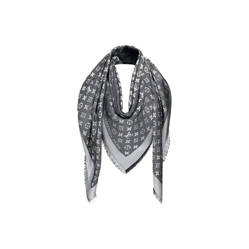 LOUIS VUITTON Wool And Silk Silk Scarves Unisex-0
