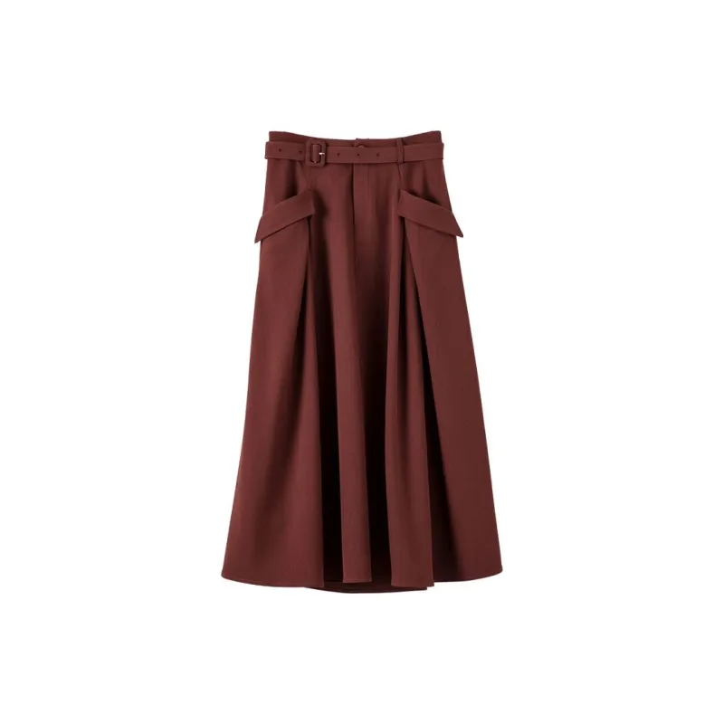 Late White Skirt Women's Ancora Red-2