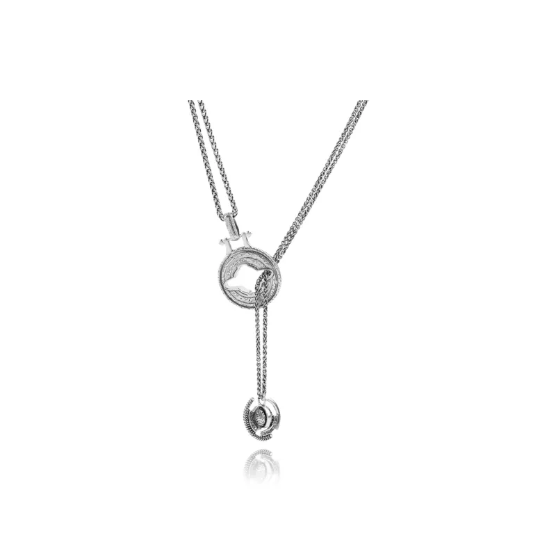 Ah Bo Ci De 925 Sterling Silver Necklaces Unisex-1