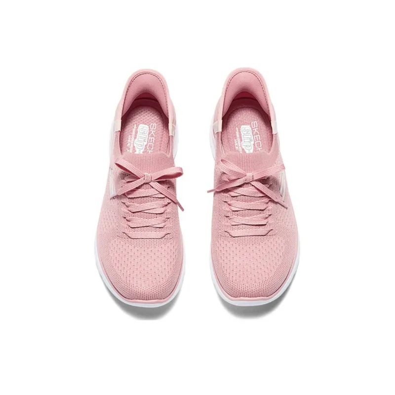 Skechers Sport Anti Slip Wear Resistant Low Top Casual Shoes Women's Pink-1