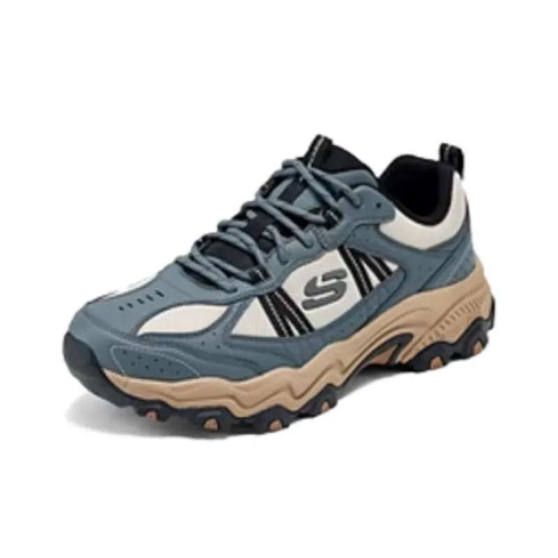 Skechers Stamina At Anti Slip Wear Resistant Low Top Chunky Sneakers Men's Gray-2