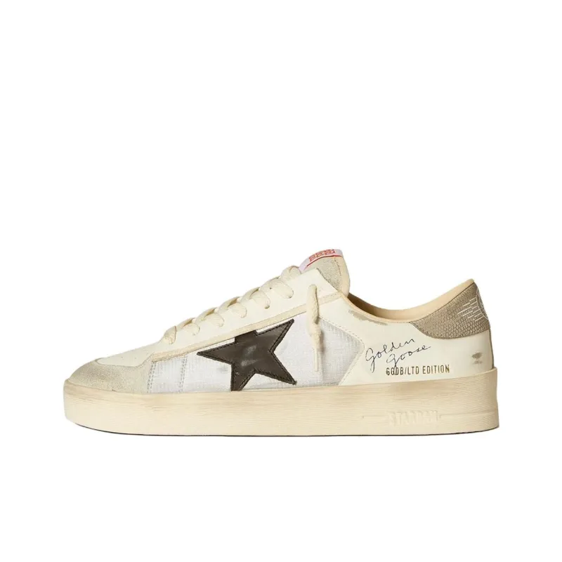 Golden Goose Stardan Low Top Skateboard Shoes Men's White-0