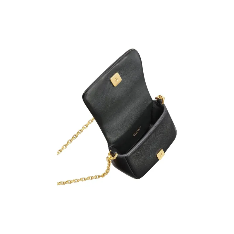 Givenchy 4G Liquid Lambskin Shoulder Bag Extra Mini Women's Black-4