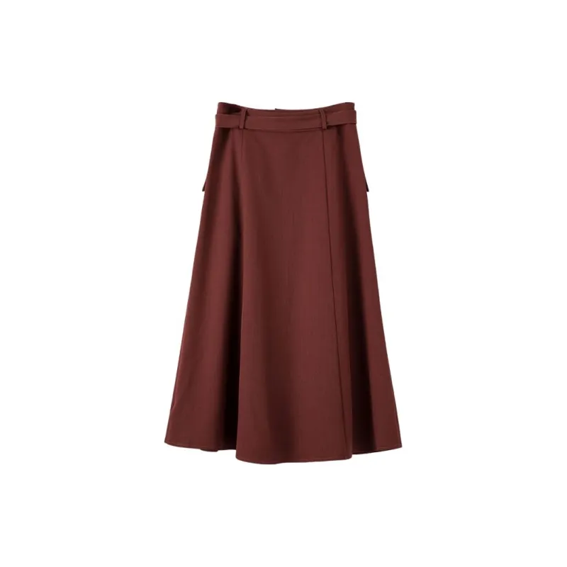 Late White Skirt Women's Ancora Red-3