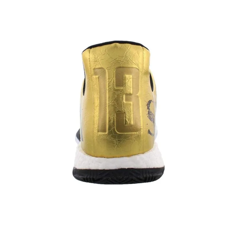 Adidas Harden Vol.3 Anti Slip Wear Resistant Low Top Basketball Shoes Men's Gold-2