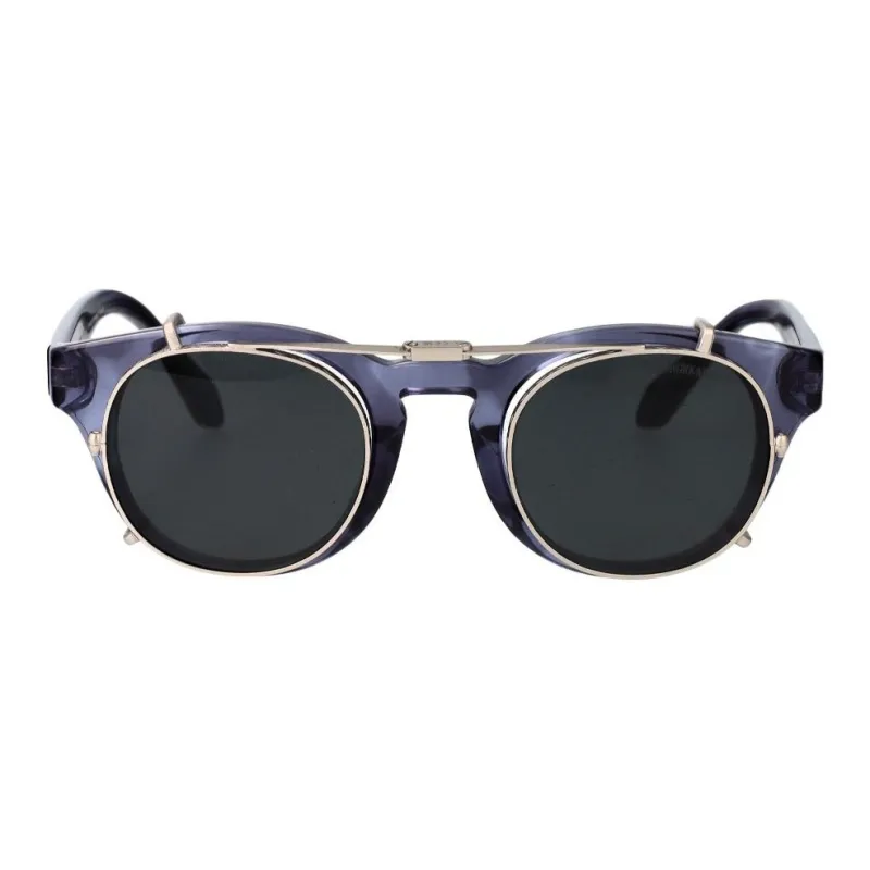 GIORGIO ARMANI Acetate Round Sunglasses Men's Blue-1
