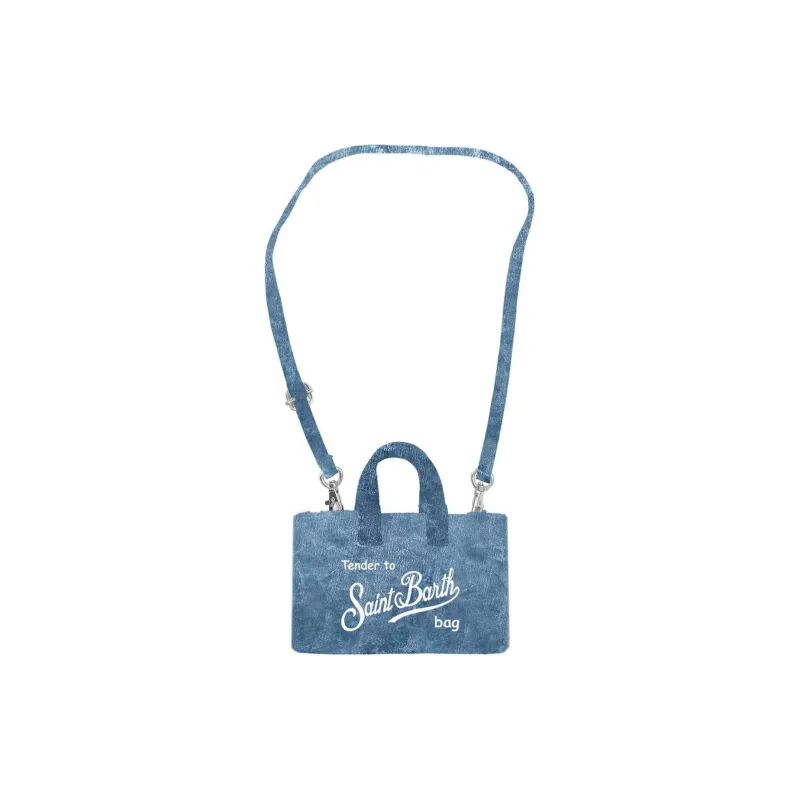 MC2 SAINT BARTHELEMY Cotton Cell Phone Pouch One Shoulder Handbag Women's Turquoise-1
