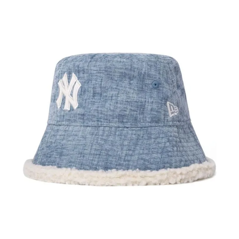 New Era Polyester Bucket Hats Unisex Blue Gray-0