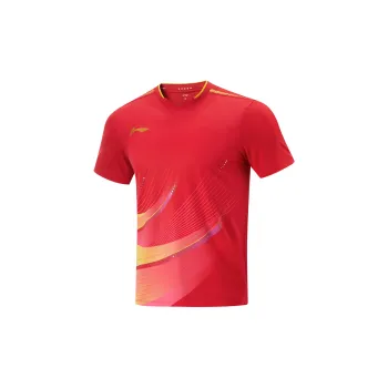 LiNing T Shirt Men's Crimson Cherry