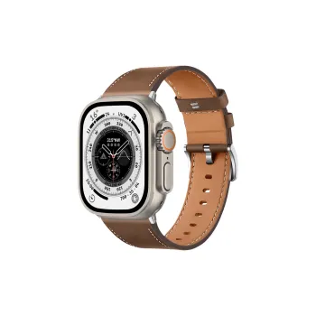 PULAISI Watch Band Apple Compatibility Cowhide Leather Material