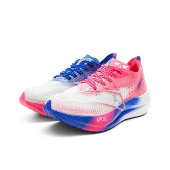 PEAK UP30 3.0 Elite Slip Resistant And Abrasion Resistant Support Low Top Carbon Plate Running Shoes Women's Pink Blue