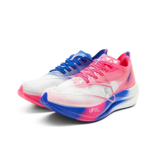 PEAK UP30 3.0 Elite Slip Resistant And Abrasion Resistant Support Low Top Carbon Plate Running Shoes Women's Pink Blue