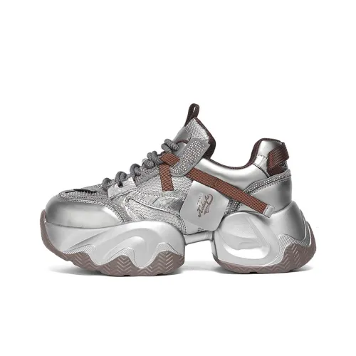 KEKAFU Wear Resistant Low Top Chunky Sneakers Women's