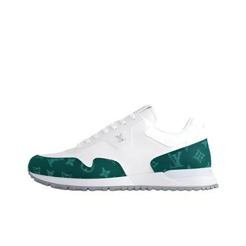 LOUIS VUITTON Run Away Low Top Casual Shoes Men's White Green