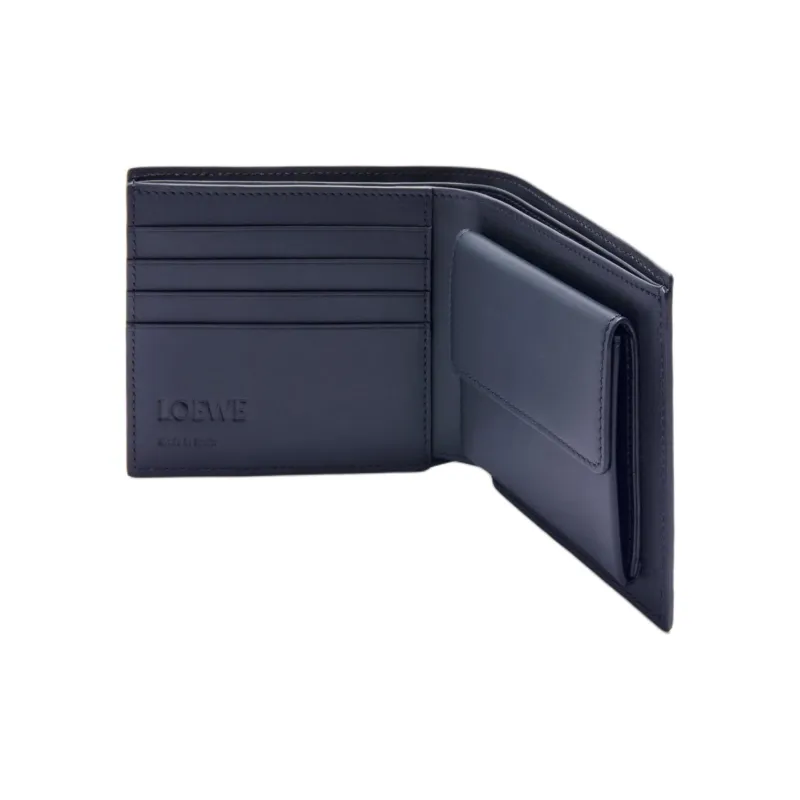 LOEWE Calfskin Wallet Men's Sand & Tropical Green-2