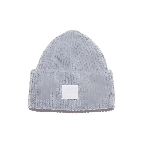 Acne Studios Wool Blend Beanies Unisex Gray
