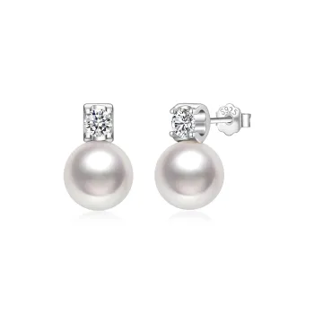 MITHAOL KUSC Zircon Shell Beads Stud Earrings Women's