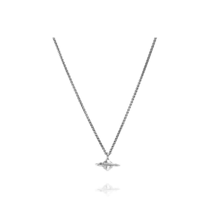 Ah Bo Ci De 925 Sterling Silver Necklaces Unisex-3