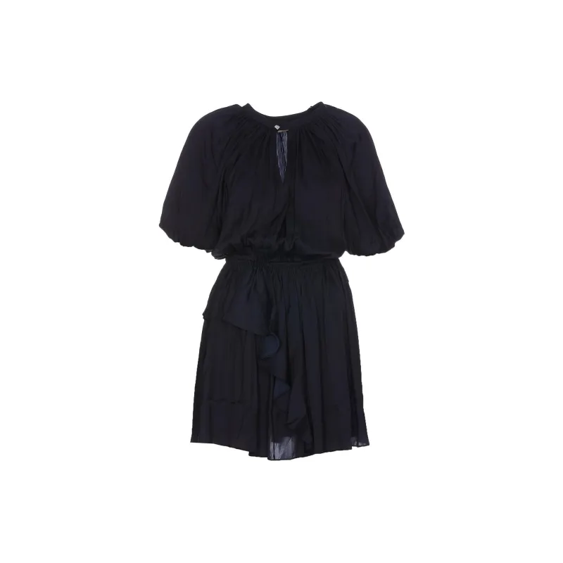 Zadig & Voltaire Romina Puff sleeve Ruched Mini Dress-1