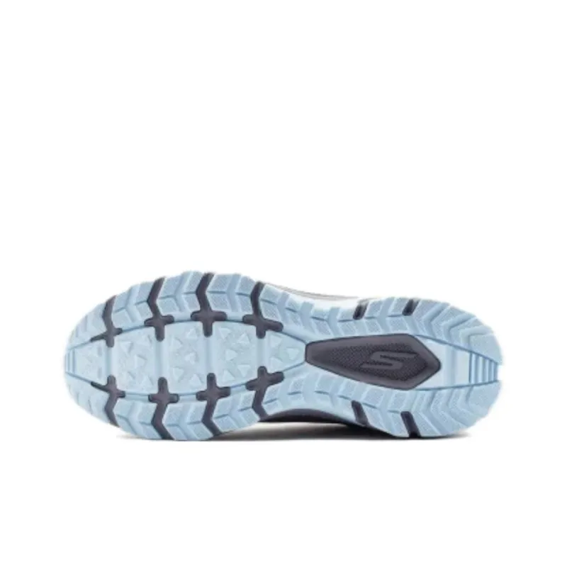 Skechers Go Run Trail Anti Slip Wear Resistant Low Top Running Shoes Women's Gray Blue-4