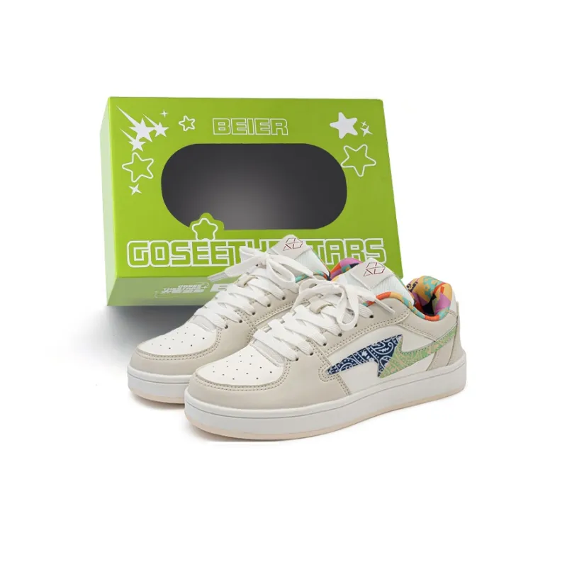 BEIER Lightning Youth Classic Abrasion Resistant Lightweight And Breathable Low Top Skateboard Shoes Unisex-7